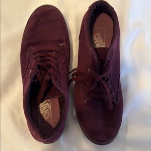 Vans Red Sneakers Suede Low-Top Casual